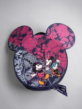 VERA BRADLEY x Disney Floral Zip Travel Cosmetic Case Bag
